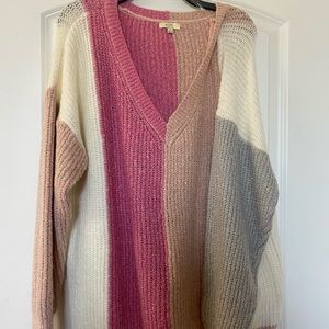 Color Block Oversized Sweater